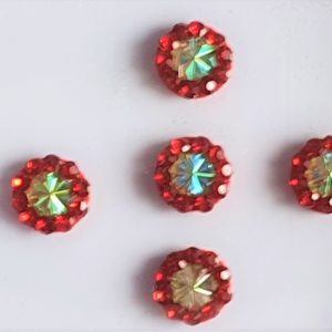 RC008 Round Coloured Crystal Fancy Bindis  1