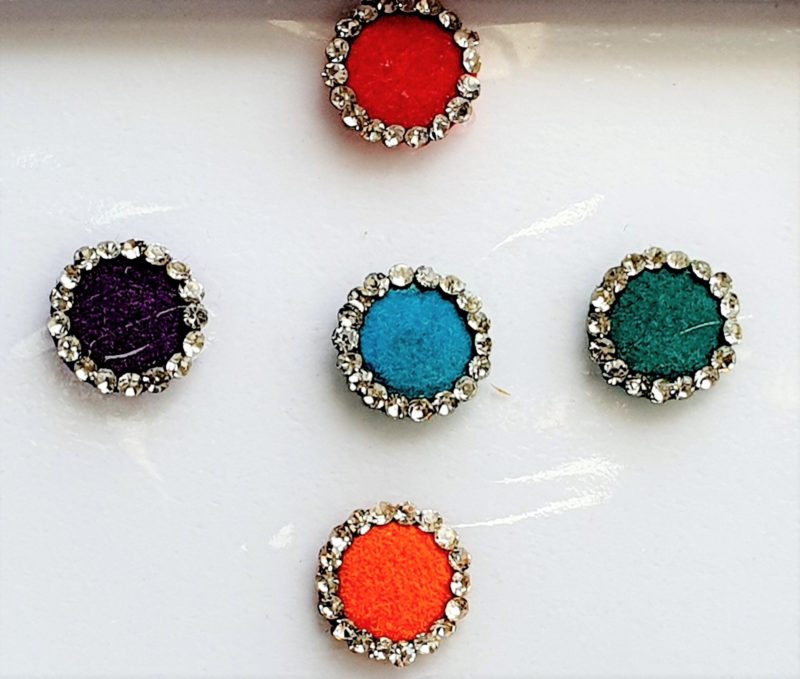 DRC007 Round Coloured Crystal Fancy Bindis