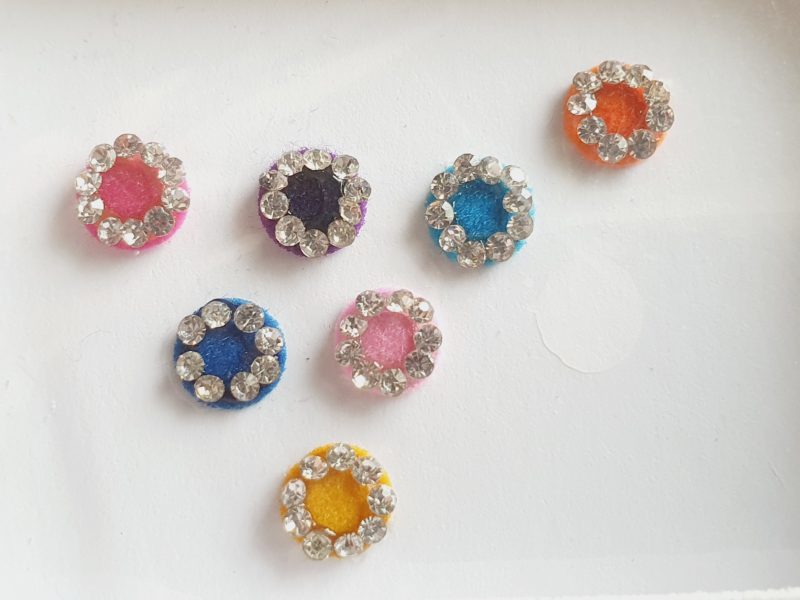 PRC015 Round Coloured Crystal Fancy Bindis
