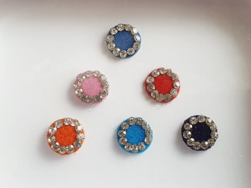 PRC030 Round Coloured Crystal Fancy Bindis
