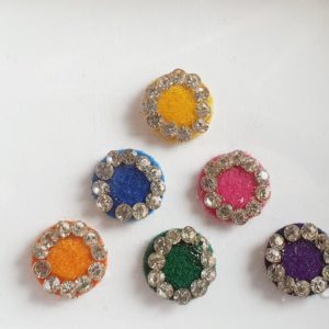 PRC034 Round Coloured Crystal Fancy Bindis  1