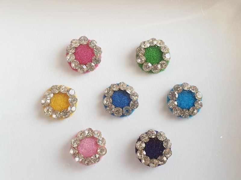PRC050 Round Coloured Crystal Fancy Bindis