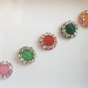 PRC051 Round Coloured Crystal Fancy Bindis  1