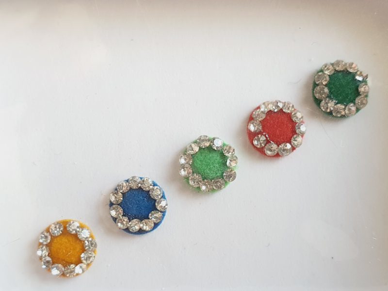 PRC052 Round Coloured Crystal Fancy Bindis