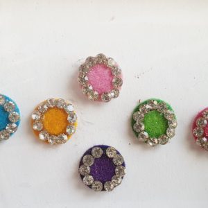 PRC054 Round Coloured Crystal Fancy Bindis  1