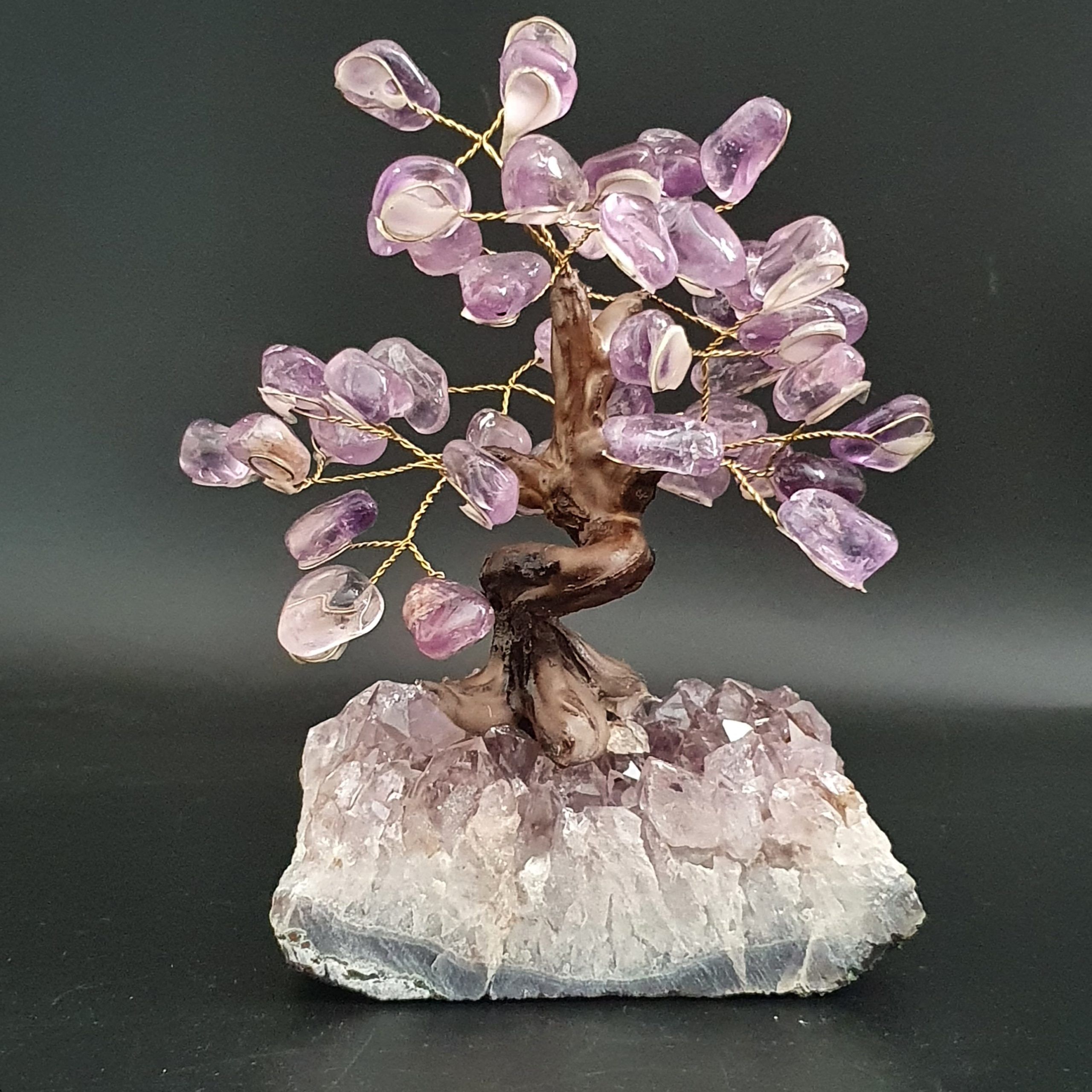 AM201 - Amethyst Crystal Bonsai Tree - MystikalZen