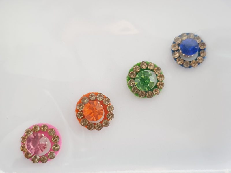 VRC027 Round Coloured Crystal Fancy Bindis