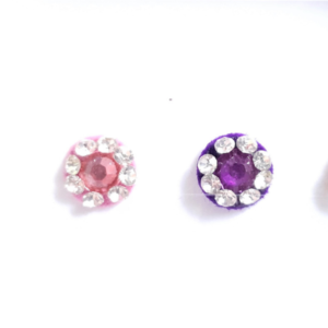VRC050 Round Coloured Crystal Fancy Bindis