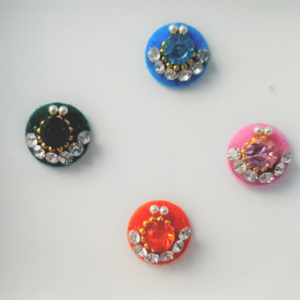 VRC081 Round Coloured Crystal Fancy Bindis