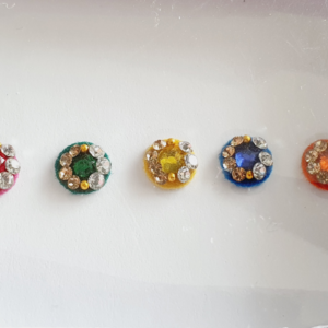 VRC112 Round Coloured Crystal Fancy Bindis
