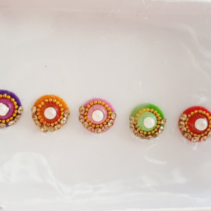 VRC128 Round Coloured Crystal Fancy Bindis