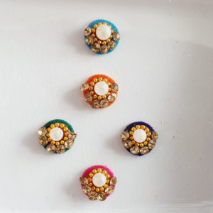 VRC141 Round Coloured Crystal Fancy Bindis