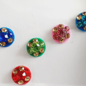 VRC164 Round Coloured Crystal Fancy Bindis